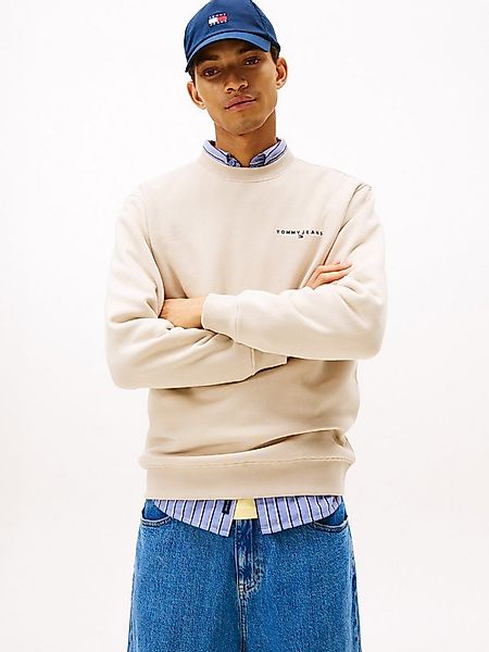 Tommy Jeans Sweatshirt TJM REG LINEAR CREW EXT mit Logostickerei günstig online kaufen
