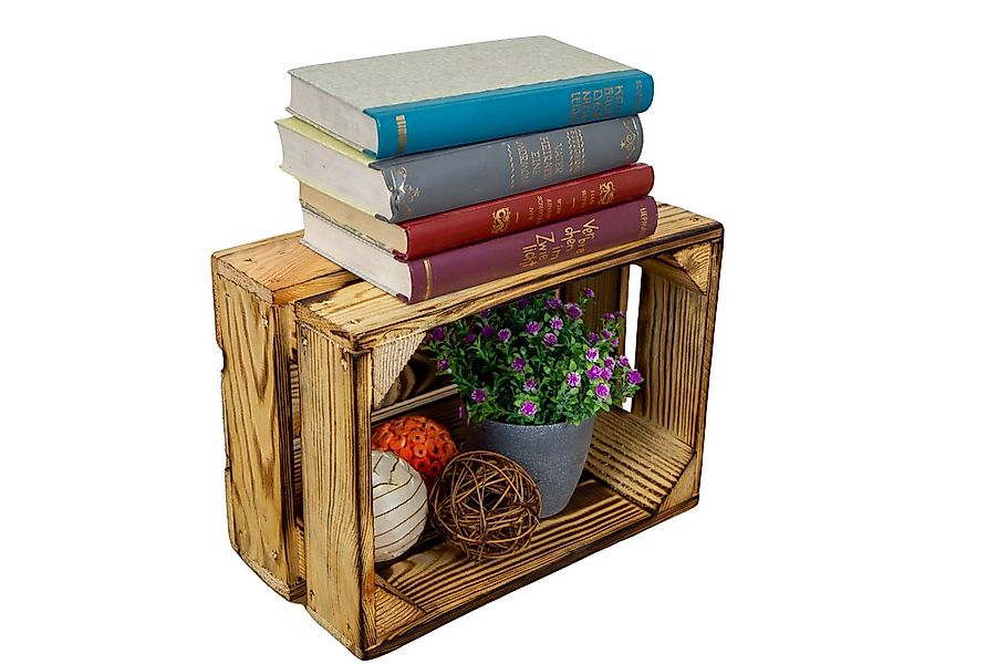 Kistenkolli Altes Land Allzweckkiste Kleine Holzkiste "Frieda" flambiert (S günstig online kaufen