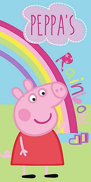 Strandtuch Peppa Pig - Strandtuch - Rainbow günstig online kaufen