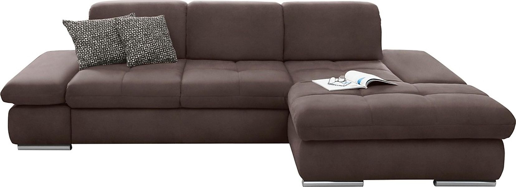 set one by Musterring Ecksofa »SO4100 V«, mit verstellbaren Kopfteilen, wah günstig online kaufen