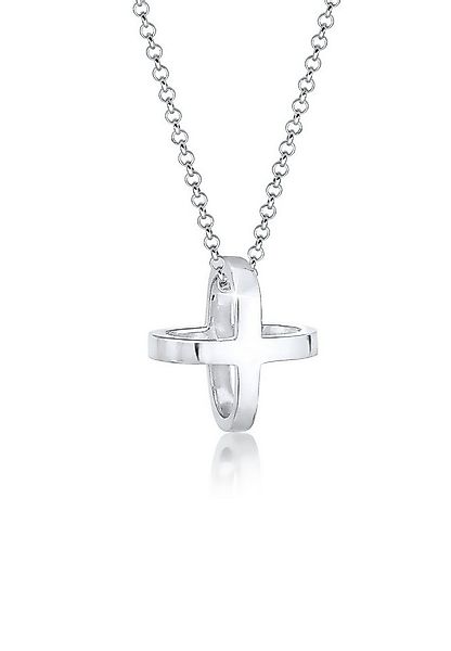 Elli Kette mit Anhänger Kreuz 925 Sterling Silber günstig online kaufen