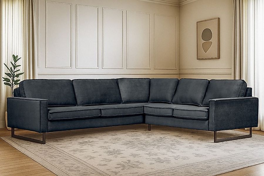 Home affaire Ecksofa »Pinto, XXL, 250/290 cm, langer Schenkel, Ottomane« Co günstig online kaufen