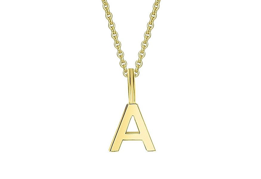 ONE ELEMENT Kettenanhänger Buchstabe A Buchstaben Anhänger aus 333 Gelbgold günstig online kaufen