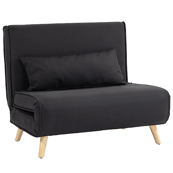 HOMCOM Sessel Schlafsofa mit Bettfunktion, Zierkissen (Schlafsessel, 1-St., günstig online kaufen