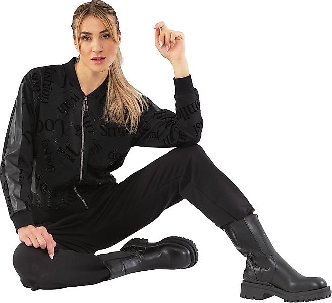 Estefania for woman Blouson 193-9104, Blouson mit Strassbesatz und Flockpri günstig online kaufen