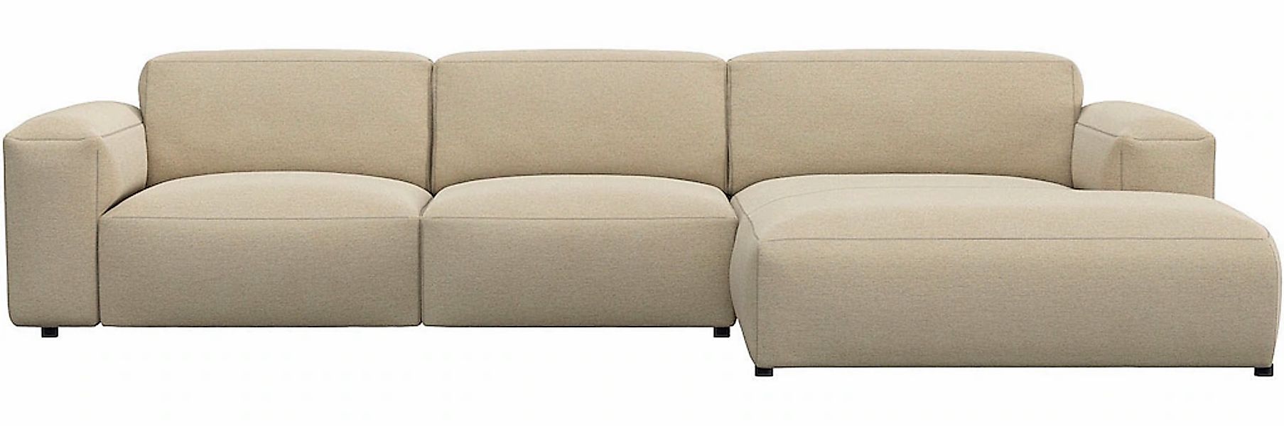 FLEXLUX Ecksofa "Lucera bequem und komfortabel durch hochwertigen Sitzaufba günstig online kaufen