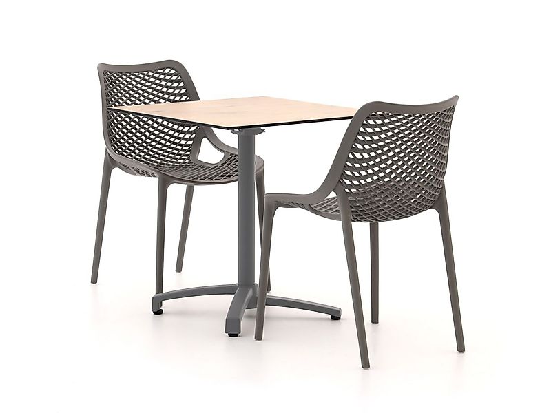 Forza Ripi/Canzo 70 cm Gartenmöbel-Set 3-teilig stapelbar klappbar günstig online kaufen