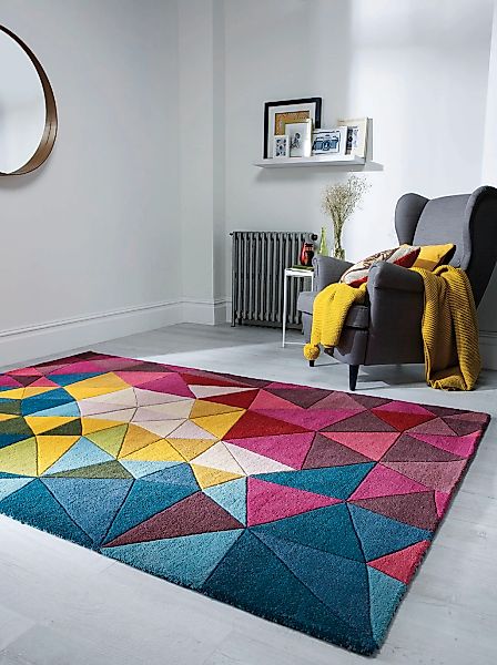 FLAIR RUGS Wollteppich "Falmouth, 100% Wolle" rechteckig 10 mm Höhe aus Nat günstig online kaufen
