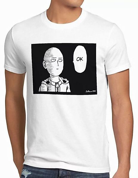 style3 T-Shirt Saitama Ok anime manga one punch genos faust superheld wanpa günstig online kaufen