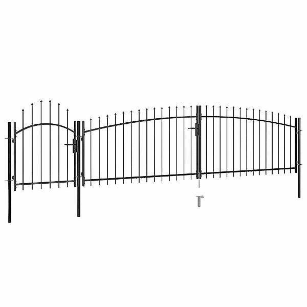 vidaXL Gartentor Gartentor mit Speerspitzen 5x1,5 günstig online kaufen