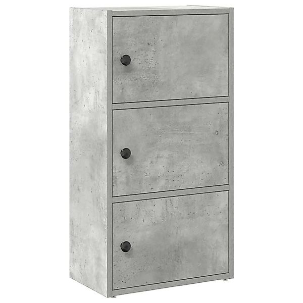 vidaXL Bücherregal Betongrau 40x24x77 cm Holzwerkstoff 860367 günstig online kaufen