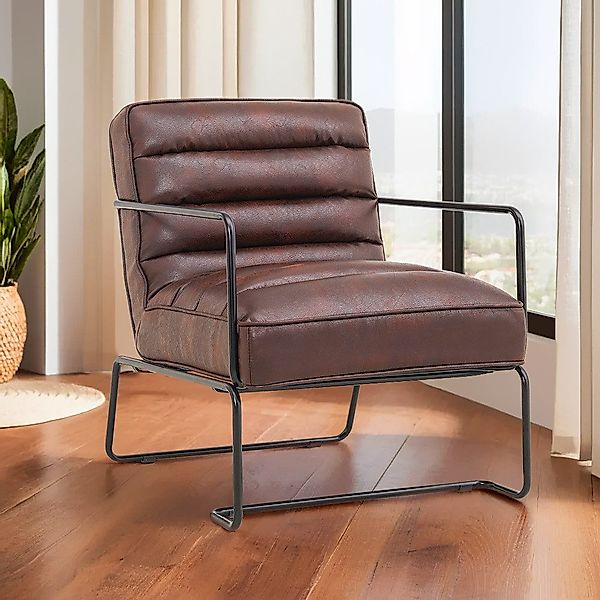 DARDVORLAG Sessel Einzelsofa, Polstersessel mit Kunstleder, günstig online kaufen
