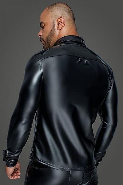 Noir Handmade Men Langarmhemd Herren-Hemd in schwarz - M günstig online kaufen