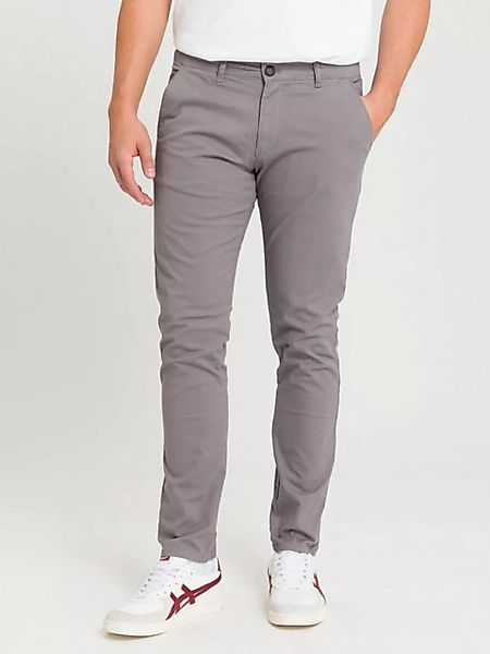 Cross Jeans Herren SLIM TAPERED CHINO Hose - Tapered Fit - Grau günstig online kaufen