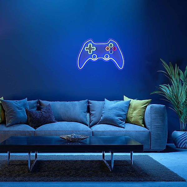 JUST LIGHT LED Wandleuchte »NEON-GAMER«, 1 flammig, Leuchtmittel LED-Board günstig online kaufen