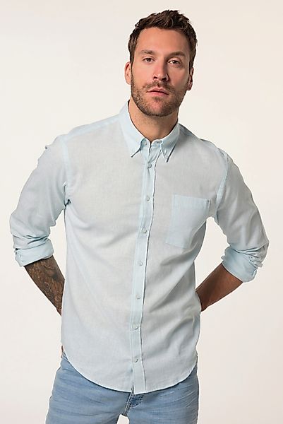 JP1880 Businesshemd Hemd Langarm Leinenmix Buttondown-Kragen günstig online kaufen