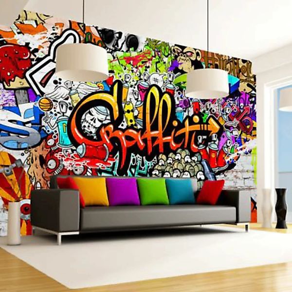 artgeist Fototapete Colorful Graffiti mehrfarbig Gr. 200 x 140 günstig online kaufen