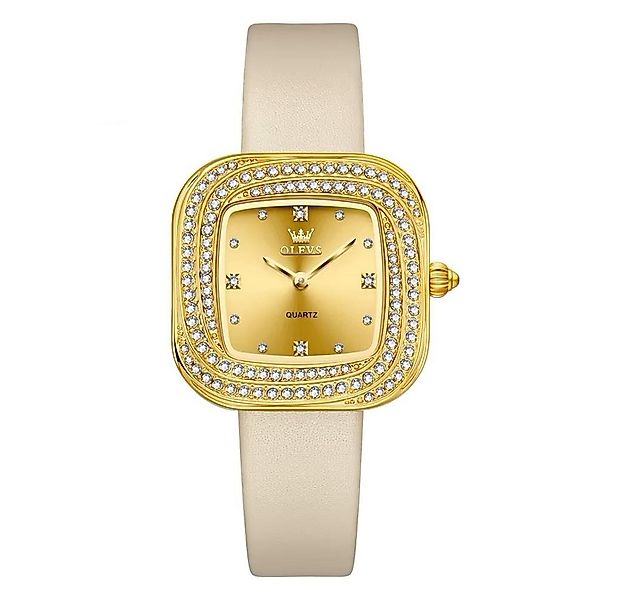 Tidy Quarzuhr Damenuhr – Quadratisches Design mit Strass günstig online kaufen