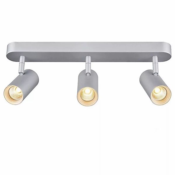 LED Deckenleuchte Noblo  3x8W 2700K 3x600lm in Grau 3-flammig günstig online kaufen