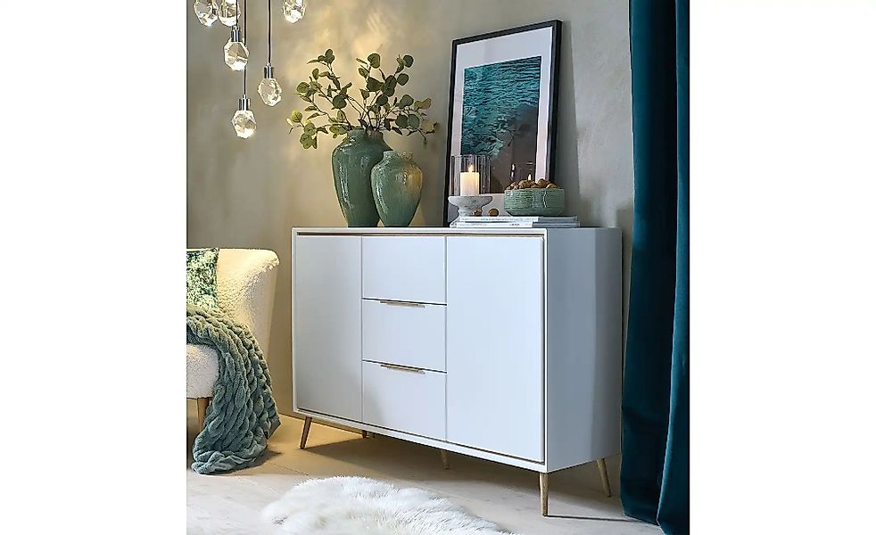 Sideboard  Arluno ¦ weiß ¦ Maße (cm): B: 135 H: 90 T: 38.0 Kommoden & Sideb günstig online kaufen