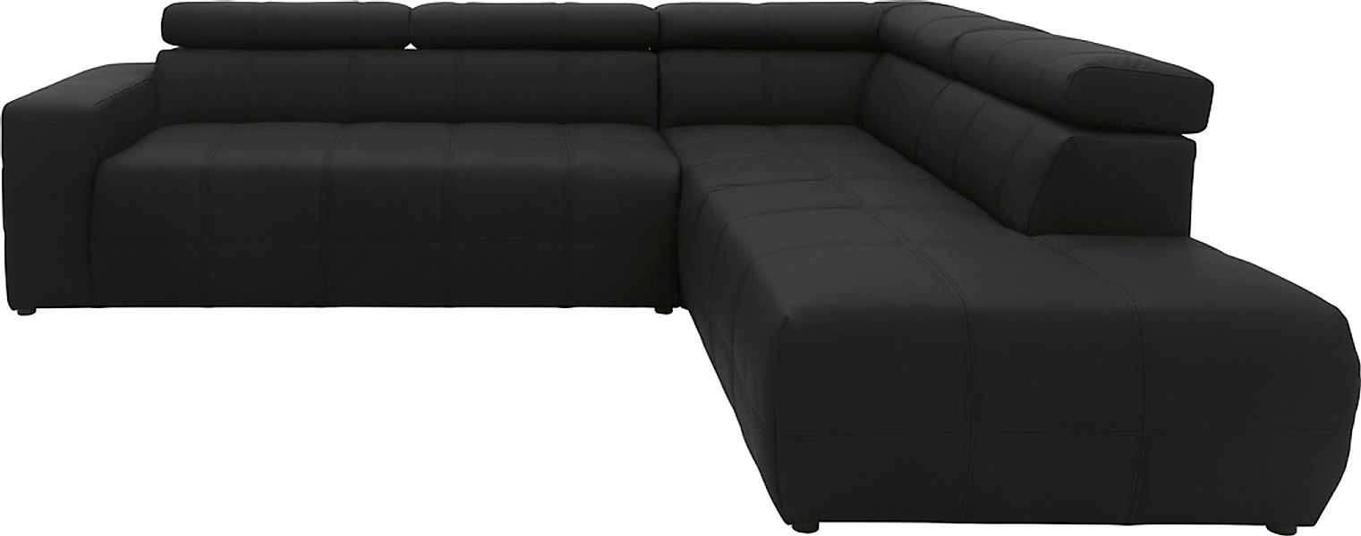 DOMO collection Ecksofa "Brandon L-Form, auch in Leder", inklusive Kopfteil günstig online kaufen