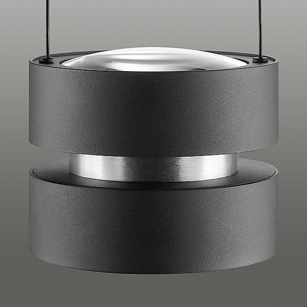 LED-Hängelampe Glow-Sphere, Ø 18 cm, schwarz, Metall günstig online kaufen