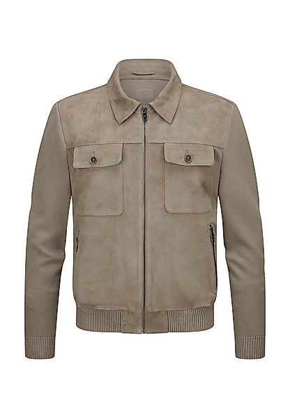 Milestone Lederjacke MSRyan Herren Bikerjacke Jacke Leder lockere Passform günstig online kaufen