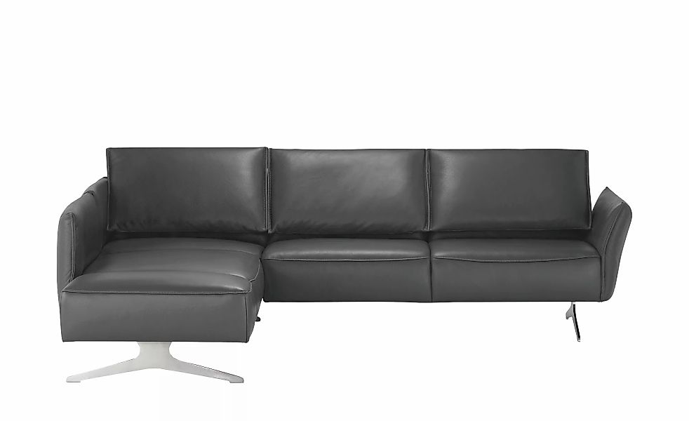 KOINOR Ecksofa Leder  Vineto ¦ grau ¦ Maße (cm): B: 272 H: 83 T: 207.0 Pols günstig online kaufen