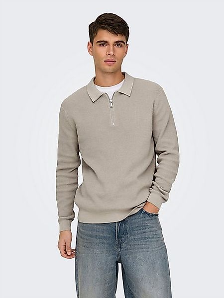 ONLY & SONS Polokragenpullover ONSMATTEO LS ZIP POLO günstig online kaufen