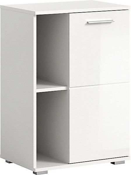 INOSIGN Schuhschrank Valge, Breite 55cm, 1 Tür, 2 offene Fächer,2 verstellb günstig online kaufen