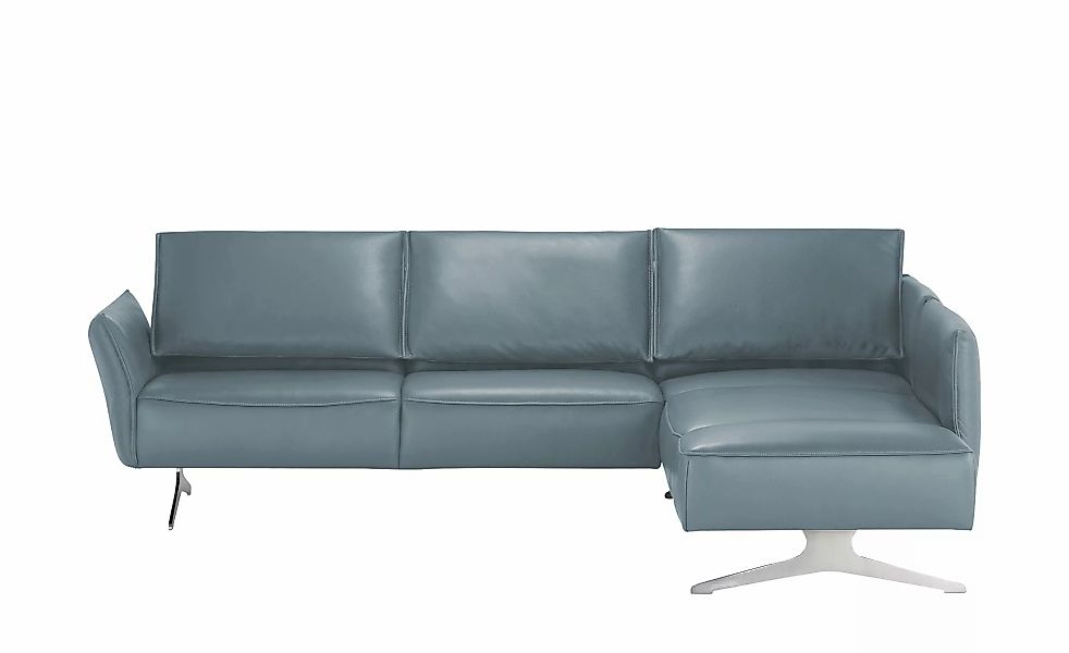 KOINOR Ecksofa Leder  Vineto ¦ blau ¦ Maße (cm): B: 272 H: 83 T: 207.0 Pols günstig online kaufen