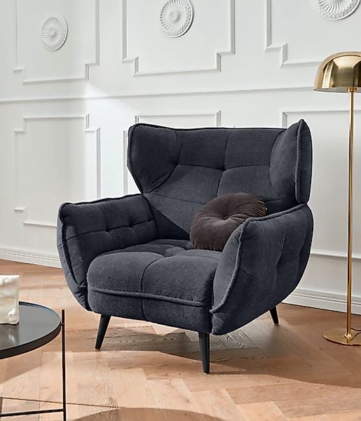 Leonique Sessel »Ariana«, Stylischer Hochlehner bzw. Ohrensessel günstig online kaufen