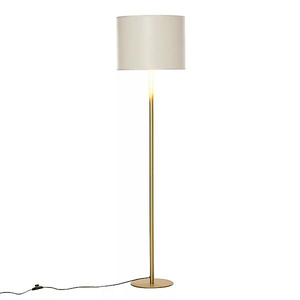 HOMCOM Stehlampe Stehleuchte für Wohnzimmer Schlafzimmer Büro, Weiß Metall, günstig online kaufen