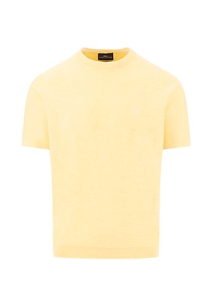 FYNCH-HATTON Rundhalspullover mit Logo Stickerei günstig online kaufen