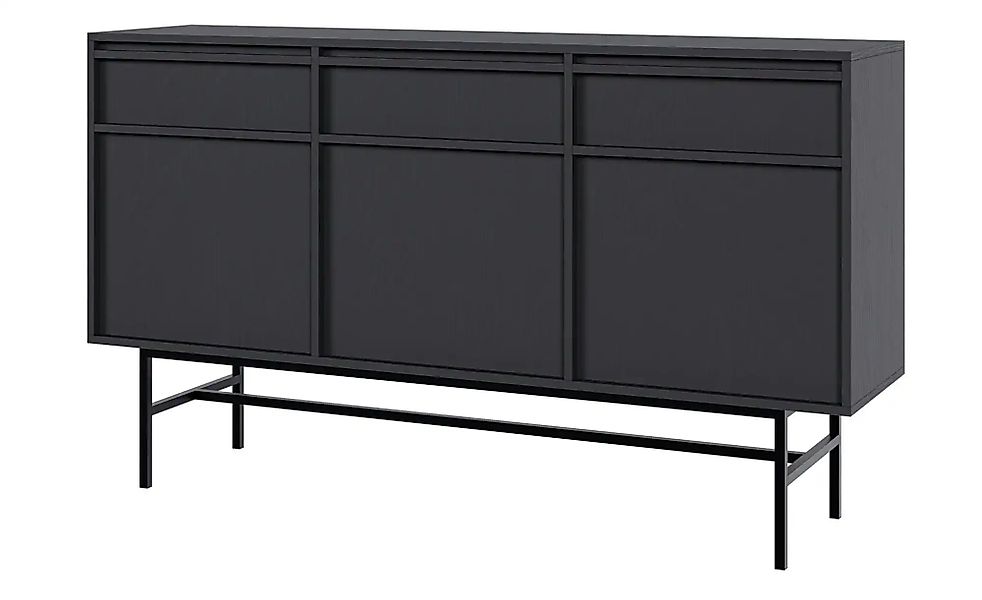 Selsey Sideboard  Evo ¦ schwarz ¦ Maße (cm): B: 154 H: 89 Kommoden & Sidebo günstig online kaufen