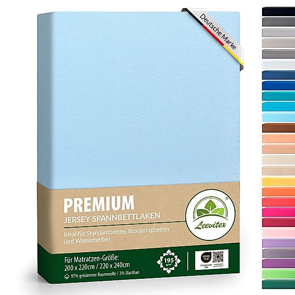 leevitex® Spannbettlaken Premium Spannbettlaken Elasthan, Gummizug: günstig online kaufen