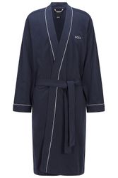 BOSS Herrenbademantel Kimono BM, Baumwolle, Taillengürtel, günstig online kaufen
