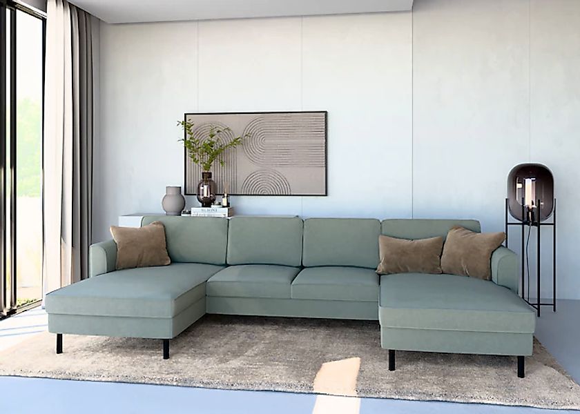 Home affaire Wohnlandschaft »Booster Couch wahlweise mit Schlaffunktion und günstig online kaufen