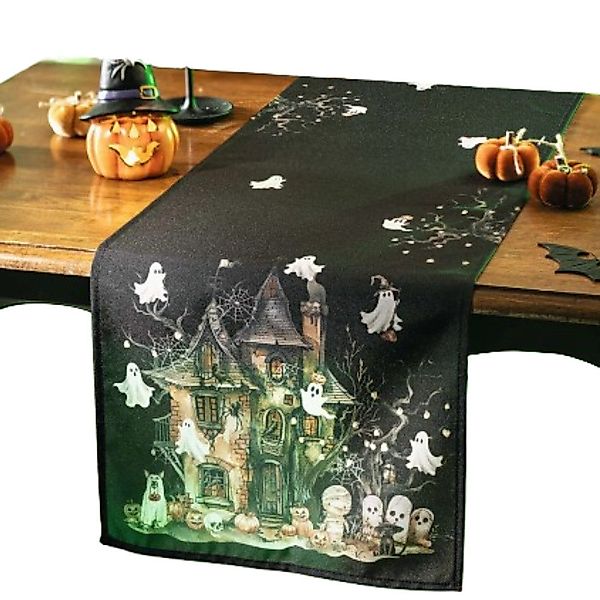 Home-trends24.de Tischläufer Tischläufer Spukhaus Halloween Deko günstig online kaufen