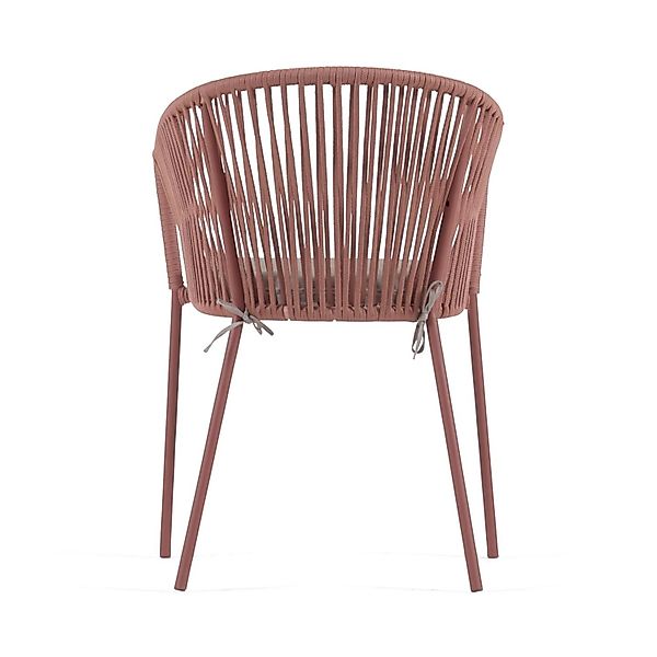 Natur24 4er Set Stühle Yanet in Terrakotta 56x79x55cm Sessel Veranda günstig online kaufen