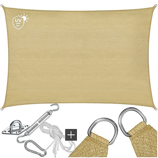 tectake Sonnensegel Sunny, (Set, 3 x günstig online kaufen