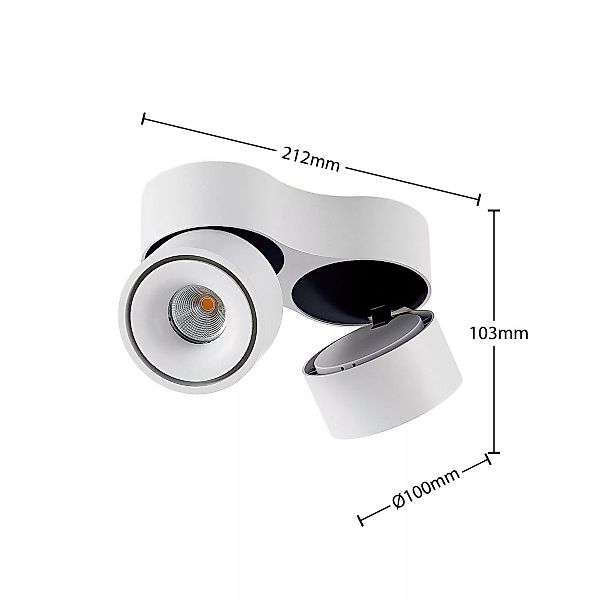 Arcchio Rotari LED-Deckenstrahler 2-flammig 2x8,9W günstig online kaufen