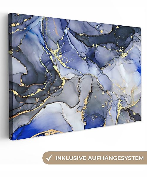 OneMillionCanvasses® Leinwandbild Marmor - Gold - günstig online kaufen