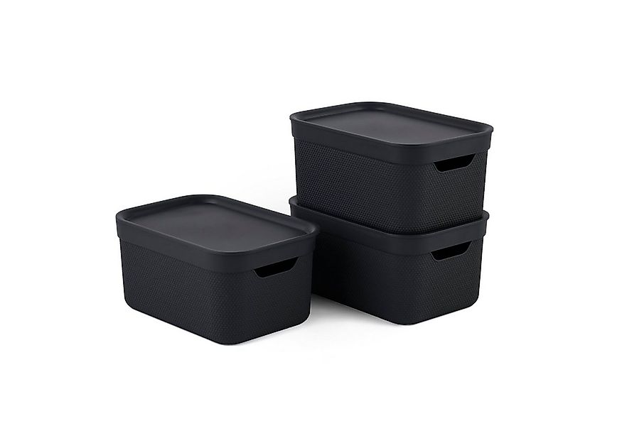 ROTHO Aufbewahrungsbox Jive Dekobox 3er-Set Aufbewahrungskorb 5l (Aufbewahr günstig online kaufen