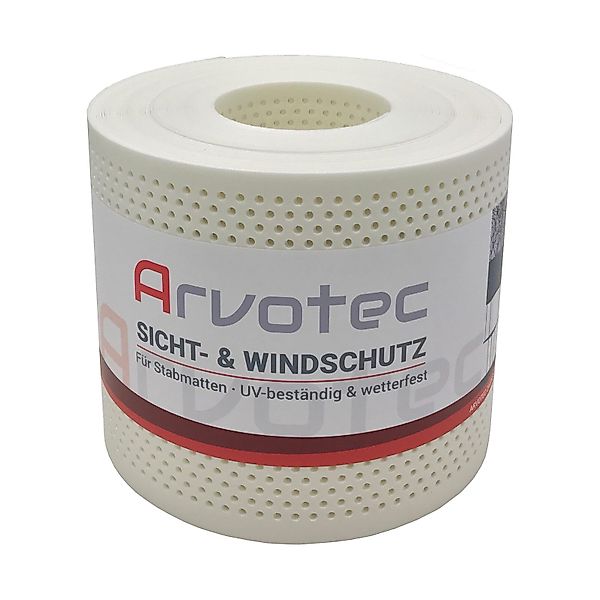 Arvotec Sichtschutzstreifen EXCLUSIVE Sichtschutzrolle 25m "Gelocht", günstig online kaufen