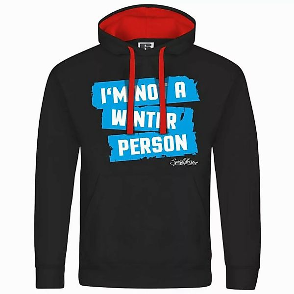 deinshirt Kapuzenpullover Herren Kapuzenpullover Im not a winter person Mit günstig online kaufen