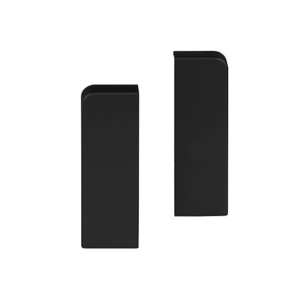 Kosche Endkappen für Kosche Sockelleiste 16 mm x 58 mm Schwarz 2 Stück günstig online kaufen
