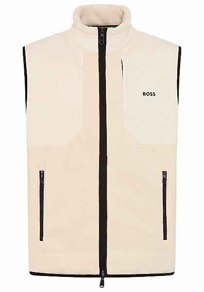 BOSS GREEN Fleeceweste Stehkragen, Relaxed Fit günstig online kaufen