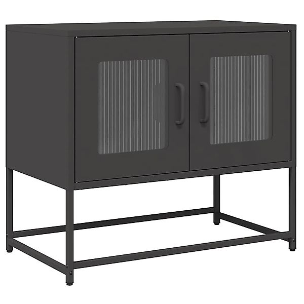 vidaXL TV-Schrank Schwarz 68x39x60,5 cm Kaltgewalzter Stahl 853332 günstig online kaufen