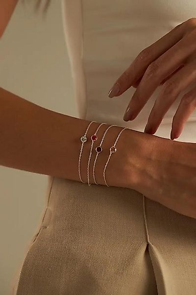 Einzelstück Armkette Armband SINGLE CRYSTAL Silber günstig online kaufen